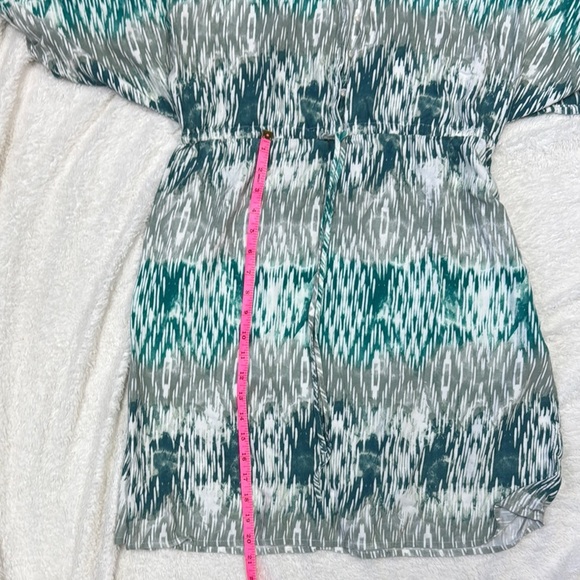 Ariat Teal and Gray Patterned Dress - Picture 6 of 6